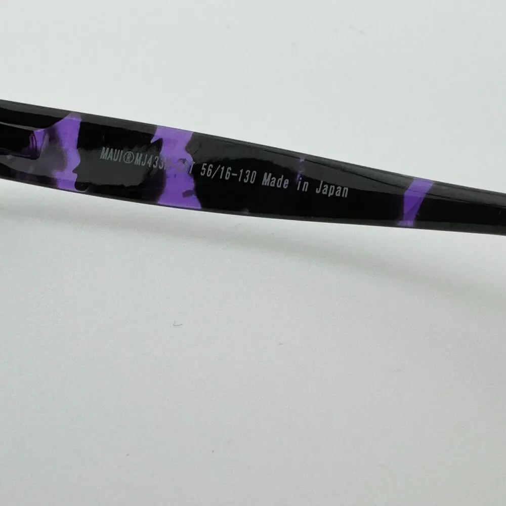 Maui Jim Koki Beach MJ 433-28T Sunglasses Purple Tortoise Frames 56-16-130 12469